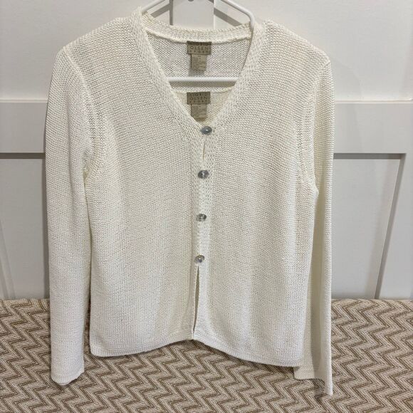 Sigrid Olsen Sport Lightweight Knit Cardigan Tank 2 Piece Set - Picture 1 of 7